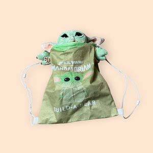 Build-A-Bear Workshop Baby Yoda Grogu Plush Disney Star Wars Mandalorian W/Bag